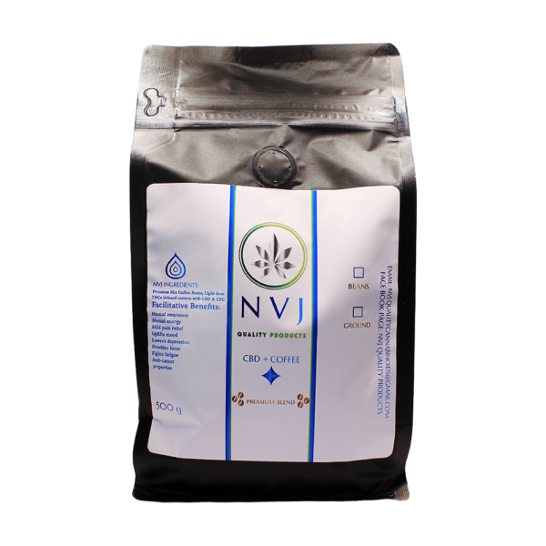 NVJ - CBD Infused Coffee (Beans) 500g