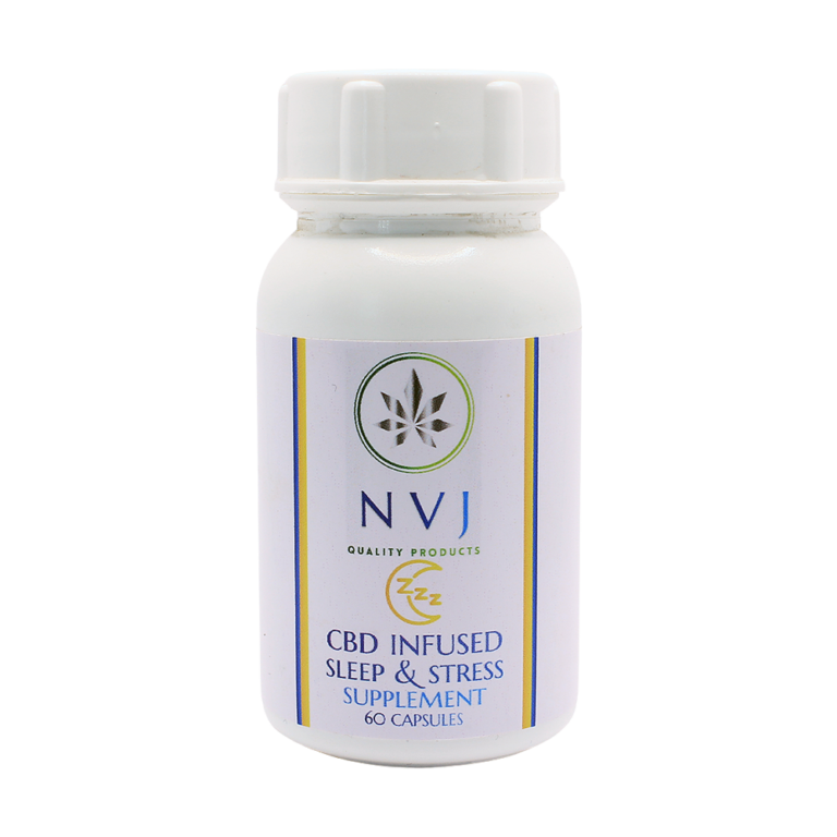 NVJ - Sleep and Stress Supplement CBD Infused- 60Caps